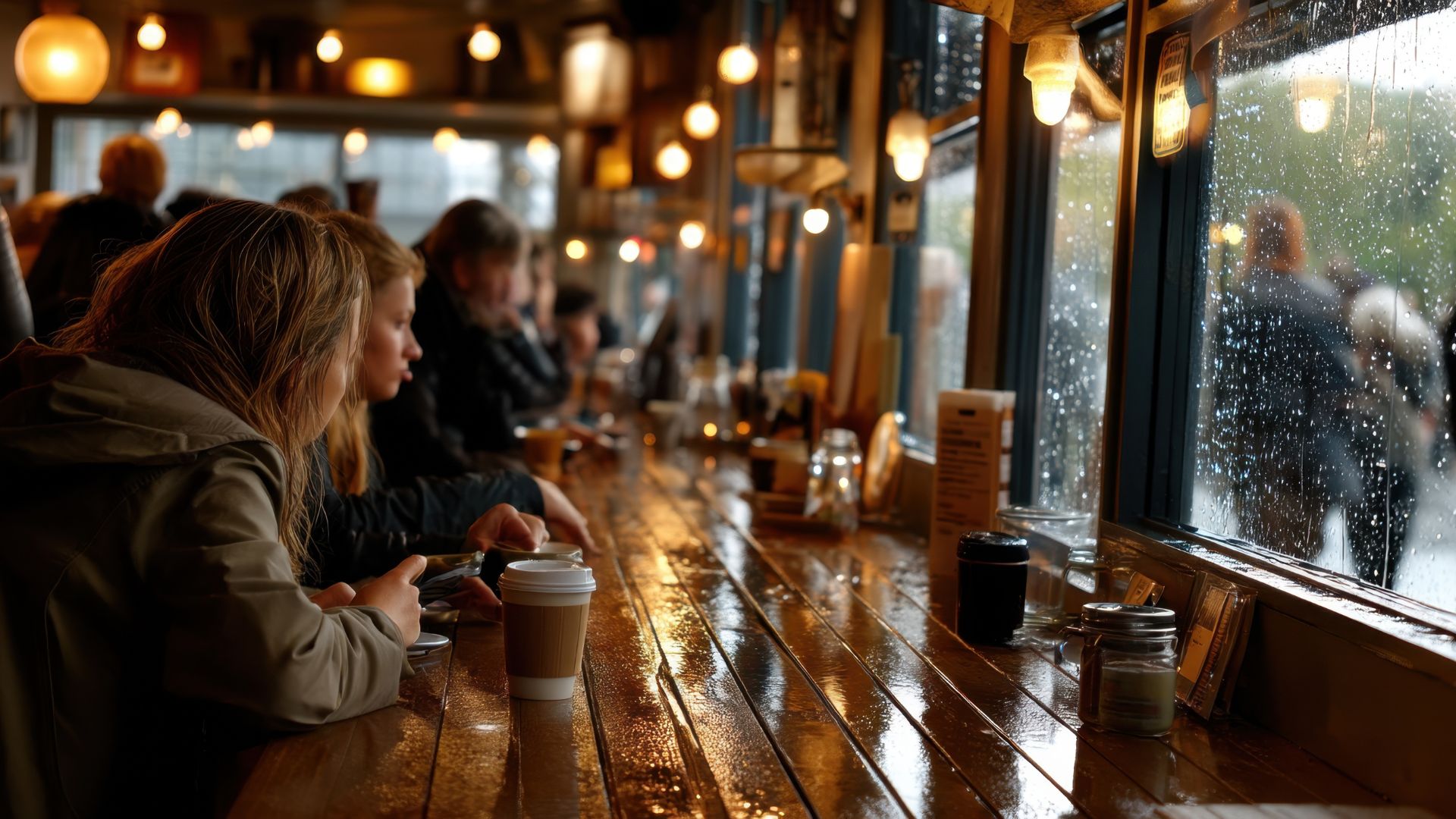 Enjoying thc gummies Oregon in a cozy café setting